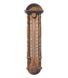 Термометры фасадные на деревянном основании Стеклоприбор